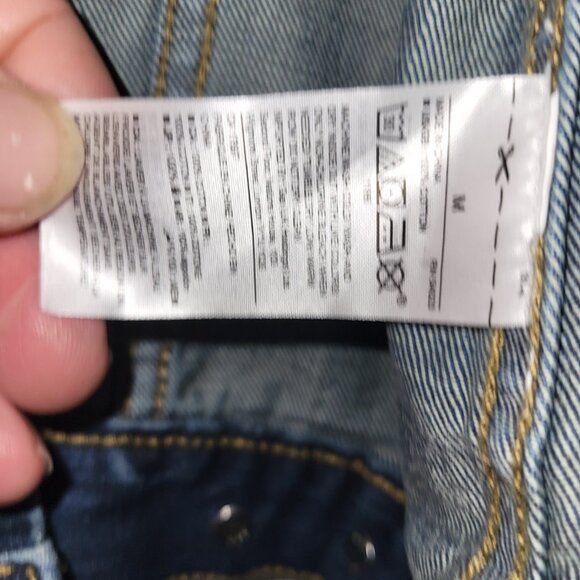 Bill Blass Trucker Jean Jacket, Medium Blue, size Med - Picture 12 of 14